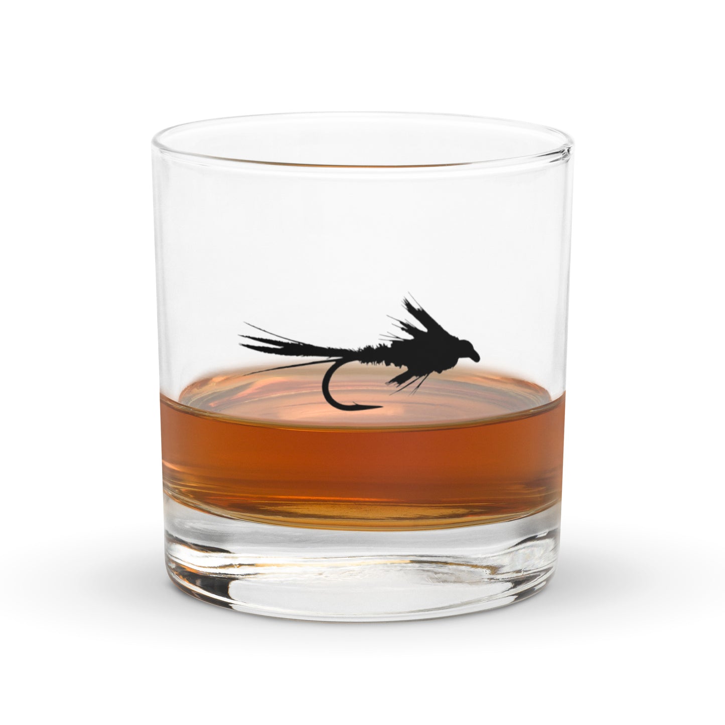 Fly Fishing Rocks glass